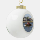 Cooper-Moran-Ball oder Schneeflocke Keramik Kugel-Ornament (Links)