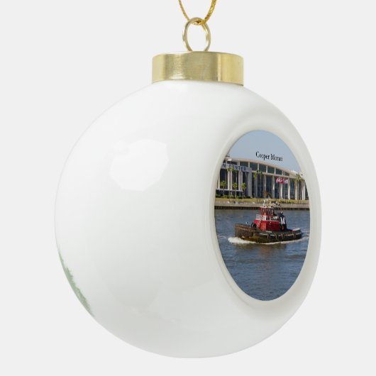 Cooper-Moran-Ball oder Schneeflocke Keramik Kugel-Ornament (Links)