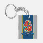 Cooper Name bedeutet Buchstabe C Ritter Wappen Bra Schlüsselanhänger (Vorderseite links)