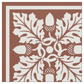 Cooper Red Acorn und Leaf Tile Design Stoff (Nahaufnahme)
