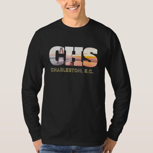Cooper River Bridge Art Charleston South Carolina T-Shirt (Vorderseite)