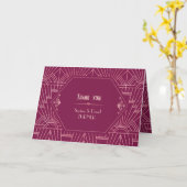 Cooper Rose Great Gatsby 1920er Hochzeit Karte (Gelbe Blume)