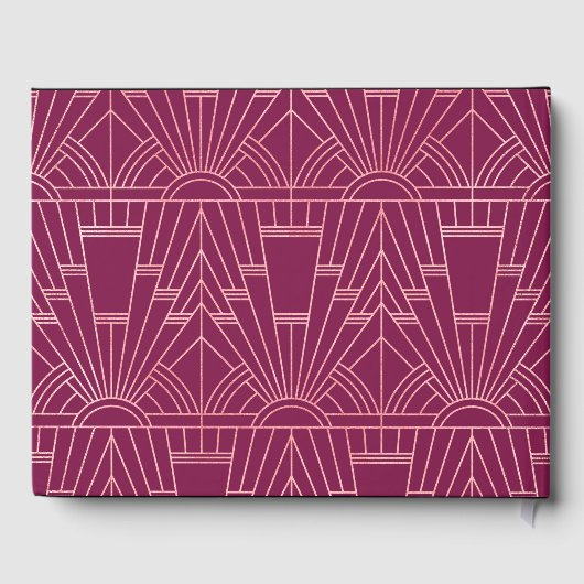 Cooper Rose Great Gatsby Hochzeitsplaner der 1920e Gästebuch (Rückseite)