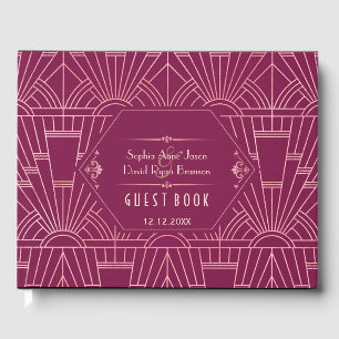 Cooper Rose Great Gatsby Hochzeitsplaner der 1920e Gästebuch