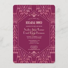 Cooper Rose Great Gatsby Probe Dinner der 20er Jah Einladung