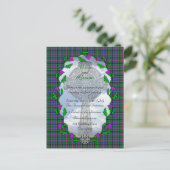 Cooper Scottish Wedding Einladung (Stehend Vorderseite)