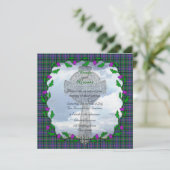Cooper Scottish Wedding Square Einladung (Stehend Vorderseite)