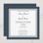Cooper Scottish Wedding Square Einladung (Vorne/Hinten)