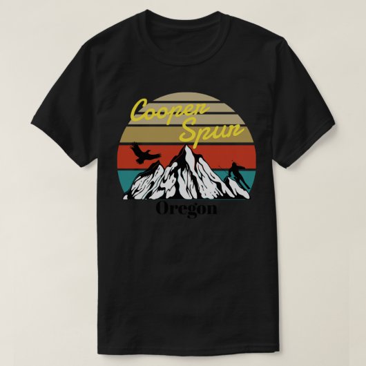 Cooper Spur ski Oregon T-Shirt (Design vorne)
