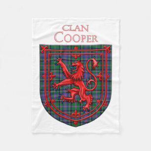 Cooper Tartan Scottish Kariert Lion Rampant Fleecedecke