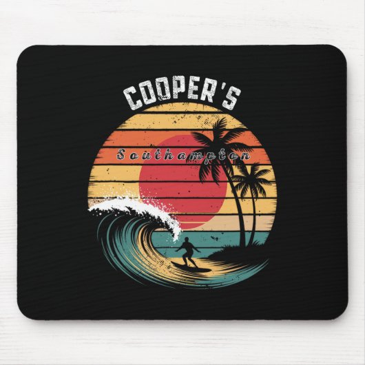 Coopers Beach Southampton Beach Surfen Mousepad (Vorne)