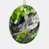 "Coopers Hawk in the Grapevine" Keramik Ornament (Rechts)