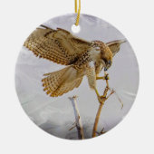 Coopers Hawk Keramik Ornament (Vorne)