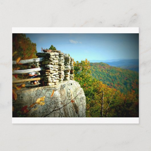 Coopers Rock Blick im Herbst. West Virginia Postkarte (Vorderseite)