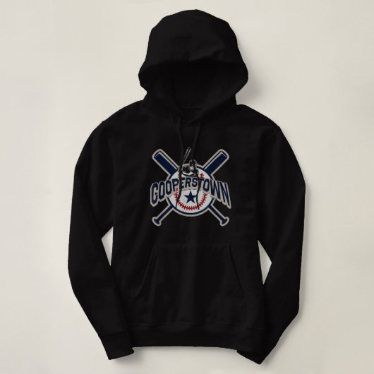 Cooperstown New York Baseball Game Family Vacation Hoodie (Design vorne)