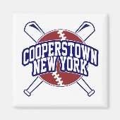 Cooperstown New York Baseball Magnet (Vorne)