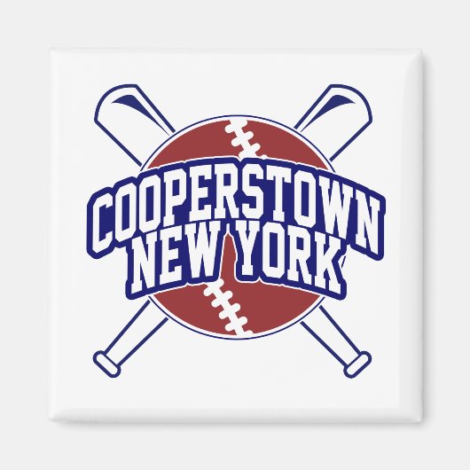 Cooperstown New York Baseball Magnet (Vorne)