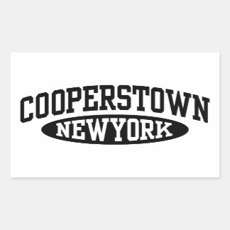 Cooperstown New York Rechteckiger Aufkleber