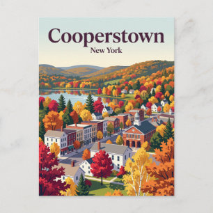 Cooperstown New York, USA Postkarte