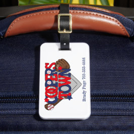 Cooperstown NY Baseball Patriotic Bat Glove Base Gepäckanhänger