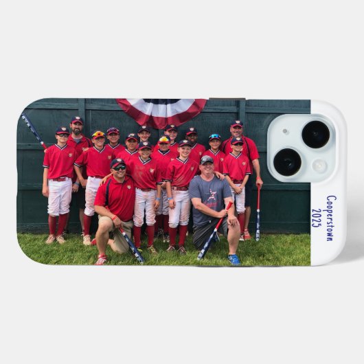 Cooperstown NY Baseball Team Photo Year Custom Case-Mate iPhone Hülle (Rückseite (Horizontal))