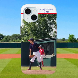 Cooperstown NY Baseballspieler-Foto Jahr Benutzerd Case-Mate iPhone Hülle