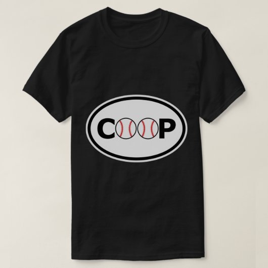 Cooperstown NY Coop New York Oval Euro Bumper Stic T-Shirt (Design vorne)