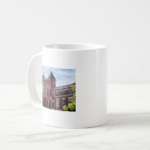 Cooperstown NY - Erstes Gebäude der Nationalbank Kaffeetasse (Vorderseite Links)