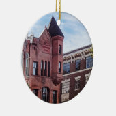 Cooperstown NY - Erstes Gebäude der Nationalbank Keramik Ornament (Rechts)