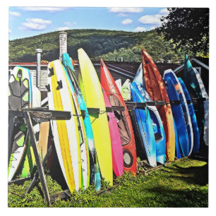 Cooperstown NY - Kajaks und Paddleboards Fliese