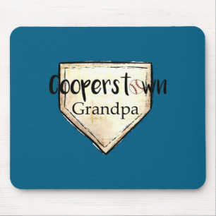Cooperstown NY Opa Süße Baseball-Grafik-Kunst Mousepad