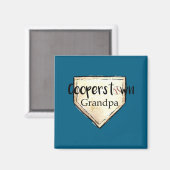 Cooperstown Ny Opa Süßes Baseball-Design Magnet (Vorderseite/Rückseite)