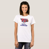 Cooperstown Patriotic Baseball Player Großeltern T-Shirt (Vorne ganz)