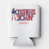 Cooperstown Patriotic Letters Baseball Parent Blue Dosenkühler (Rückseite)