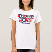 Cooperstown Patriotic Letters Baseball Team Name T-Shirt (Vorderseite)