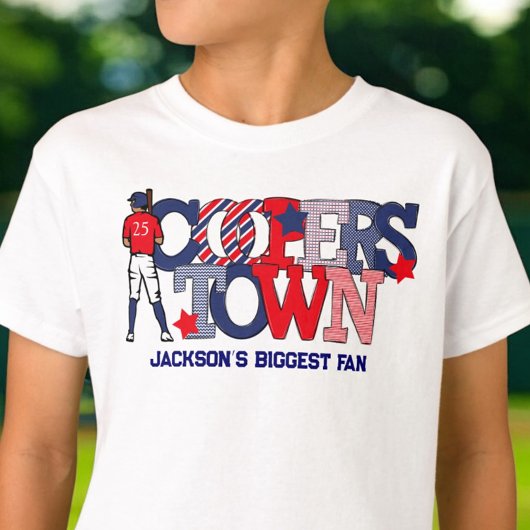 Cooperstown Patriotic Sibling Brother Baseball T-Shirt