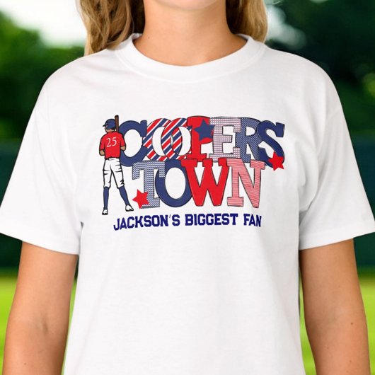 Cooperstown Patriotic Sibling Sister Baseball Tri-Blend Shirt