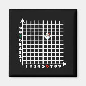 Coordinate (6,7) Funny Math Teacher 67 Math Christ Magnet (Vorne)