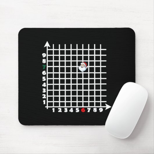 Coordinate (6,7) Funny Math Teacher 67 Math Christ Mousepad (Mit Mouse)