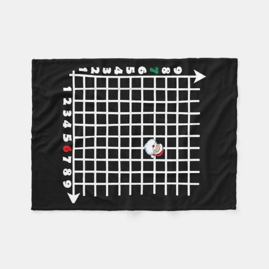 Coordinate (6,7) Funny Math Teacher Christmas 67 M Fleecedecke (Vorderseite (Horizontal))