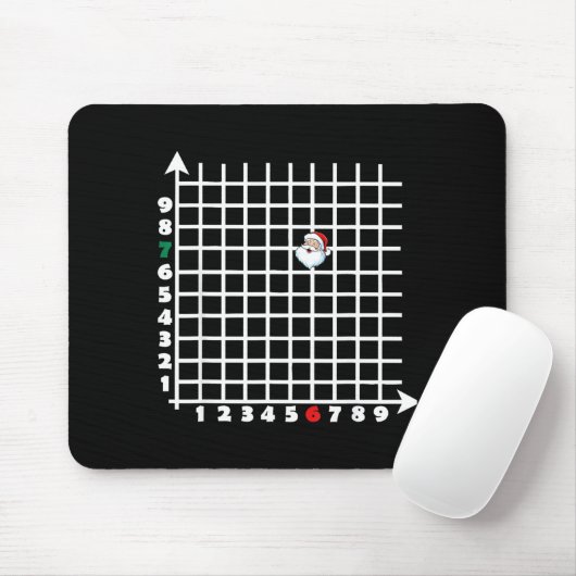 Coordinate (6,7) Funny Math Teacher Christmas 67 M Mousepad (Mit Mouse)