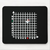 Coordinate (6,7) Funny Math Teacher Christmas 67 M Mousepad (Vorne)