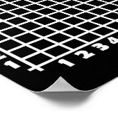 Coordinate (6,7) Funny Math Teacher Christmas 67 M Poster (Ecke)