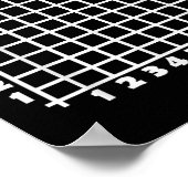 Coordinate Six Seven Trendy 6 7endy Retro Groovy 6 Poster (Ecke)