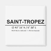 Coordinaten Saint Tropez - Koordination von Saint  Magnet (Vorne)