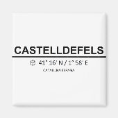 Coordinates Castelldefels Magnet (Vorne)