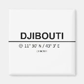 Coordinates Dschibuti Magnet (Vorne)