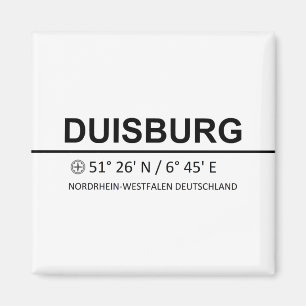 Coordinates Duisburg Magnet