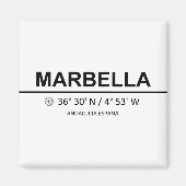 Coordinates Marbella Magnet (Vorne)