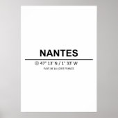 Coordinates Nantes Poster (Vorne)